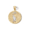 Thumbnail Image 1 of 10K Gold Diamond-Cut Saint Jude Two-Tone Necklace Charm