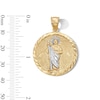 Thumbnail Image 3 of 10K Gold Diamond-Cut Saint Jude Two-Tone Necklace Charm