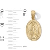 Thumbnail Image 5 of 10K Gold Miraculous Mary Medallion Necklace Charm