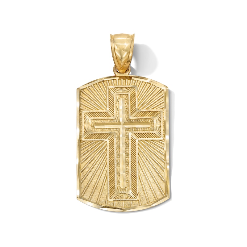 Main Image 1 of 10K Gold Spanish Prayer Cross Charm