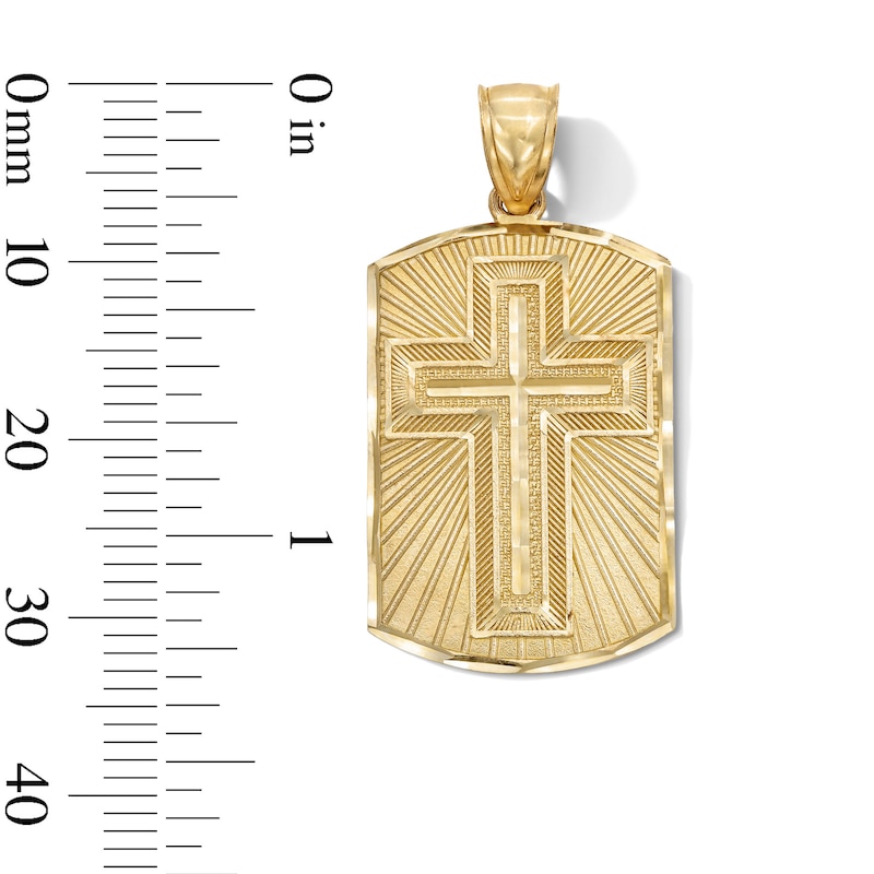 Main Image 5 of 10K Gold Spanish Prayer Cross Charm