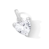 Thumbnail Image 1 of Sterling Silver CZ Heart Stone Necklace Charm