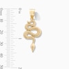 Thumbnail Image 2 of 10K Gold Texture Snake Necklace Charm