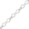 Thumbnail Image 1 of Sterling Silver 1/5 CT. T.W. Lab-Created Diamond Infinity Bracelet - 7.25&quot;