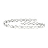 Thumbnail Image 2 of Sterling Silver 1/5 CT. T.W. Lab-Created Diamond Infinity Bracelet - 7.25&quot;