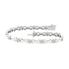 Thumbnail Image 2 of Sterling Silver 1/5 CT. T.W. Lab-Created Diamond Braided Bracelet - 7.25&quot;