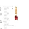 Thumbnail Image 2 of 14K Gold Plated Birthstone Huggie Hoops