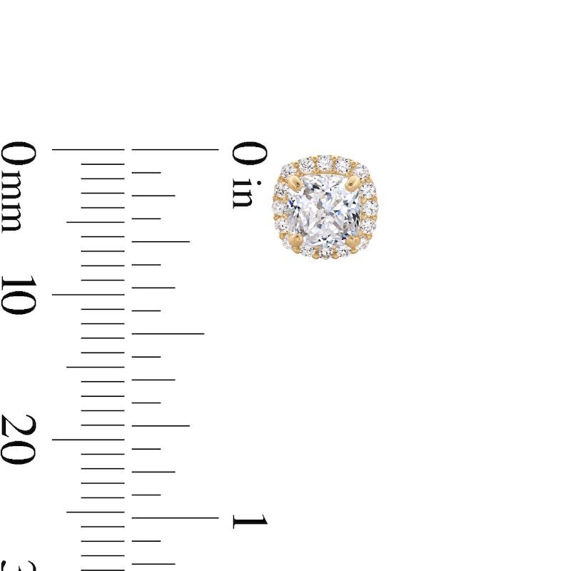 Main Image 2 of 10K Gold CZ Birthstone Studs