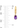 Thumbnail Image 2 of 14K Gold Plated Birthstone Huggie Hoops