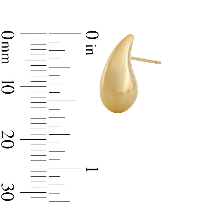 Main Image 2 of 10K Gold Teardrop Studs