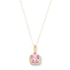 Thumbnail Image 1 of 10K Gold CZ Birthstone Pendant - 18&quot;