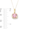 Thumbnail Image 3 of 10K Gold CZ Birthstone Pendant - 18&quot;