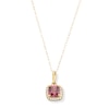 Thumbnail Image 1 of 10K Gold CZ Birthstone Pendant - 18&quot;