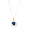 Thumbnail Image 1 of 10K Gold CZ Birthstone Pendant - 18&quot;