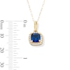 Thumbnail Image 3 of 10K Gold CZ Birthstone Pendant - 18&quot;