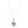 Thumbnail Image 1 of 10K Gold CZ Birthstone Pendant - 18&quot;