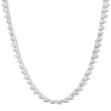 Thumbnail Image 1 of Sterling Silver Diamond Accent Heart Necklace - 20&quot;