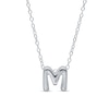 Thumbnail Image 1 of 14K Gold Plated Bubble Initial Rolo Necklace - 18&quot;