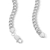 Thumbnail Image 3 of Sterling Silver CZ Curb Chain Necklace - 22&quot;