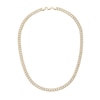 Thumbnail Image 1 of 14K Gold Plated CZ Curb Chain Necklace - 20&quot;