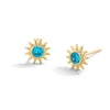 Thumbnail Image 1 of 10K Gold CZ Birthstone Sun Studs