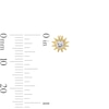 Thumbnail Image 2 of 10K Gold CZ Birthstone Sun Studs