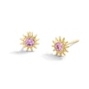 Thumbnail Image 1 of 10K Gold CZ Birthstone Sun Studs