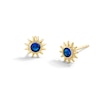 Thumbnail Image 1 of 10K Gold CZ Birthstone Sun Studs