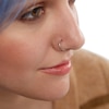 Thumbnail Image 4 of Stainless Steel Crystal Nose Stud and Ring Set - 18G