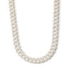 Thumbnail Image 1 of 14K Gold Plated CZ Baguette Curb Chain Necklace - 20&quot;