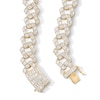 Thumbnail Image 2 of 14K Gold Plated CZ Baguette Curb Chain Necklace - 20&quot;