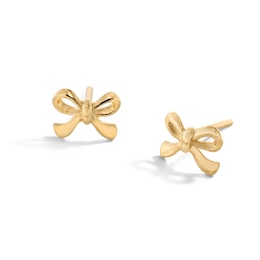 10K Gold Bow Studs