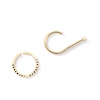 Thumbnail Image 1 of 14K Gold Beaded and Twist Hoop Set - 20G 5/16&quot;