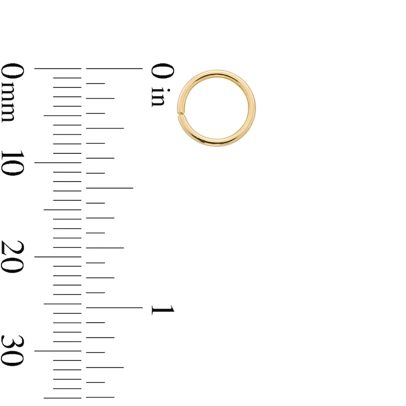 Main Image 4 of 14K Gold Nose Hoop Trio - 20G