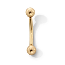 14K Gold Belly Button Ring - 14G 7/16"