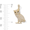 Thumbnail Image 2 of 10K Gold CZ Owl Necklace Charm