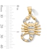 Thumbnail Image 2 of 10K Gold Diamond-Cut Scorpion Two-Tone Necklace Charm