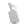 Thumbnail Image 1 of Sterling Silver CZ Dog Tag Necklace Charm