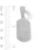 Thumbnail Image 2 of Sterling Silver CZ Dog Tag Necklace Charm