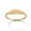 Thumbnail Image 1 of 10K Gold Engravable Signet Ring - Size 7