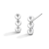 Thumbnail Image 1 of Sterling Silver Faux Pearl Bar Drop Studs